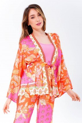 Gilet kimono femme 