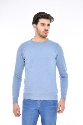 Pull homme col rond 