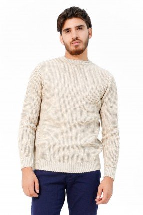 Pull grosse maille homme